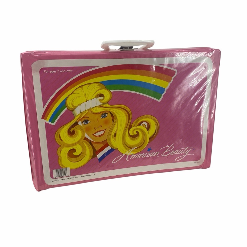 Vintage 80’s Barbie Case With Barbie Dolls And Accessories